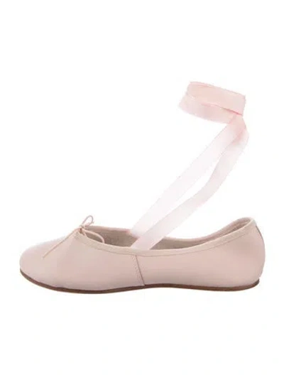 Pre-owned Repetto Leather Ballet Flats In Pink