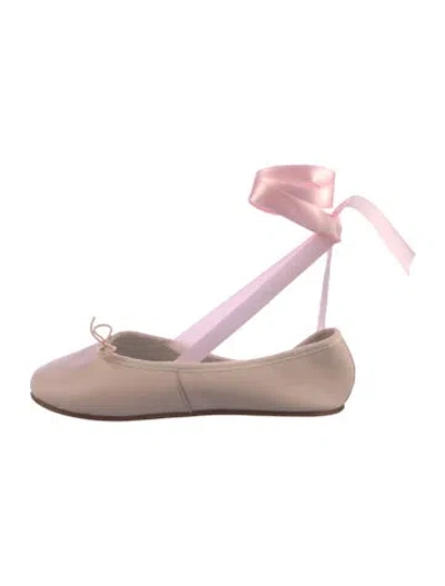 Pre-owned Repetto Leather Ballet Flats In Pink