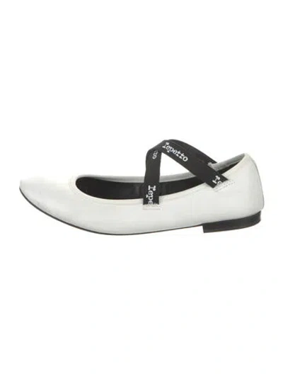 Pre-owned Repetto Leather Ballet Flats In White