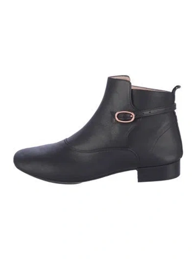 Pre-owned Repetto Leather Chelsea Boots In Black