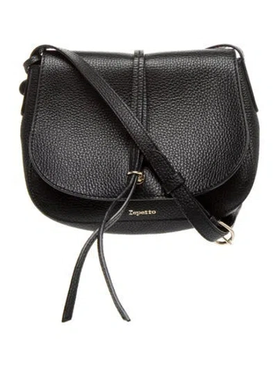 Pre-owned Repetto Leather Crossbody Bag In Black