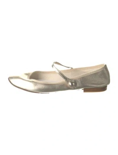 Pre-owned Repetto Leather Mary Jane Flats In Gold