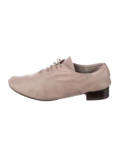 Pre-owned Repetto Leather Oxfords In Pink