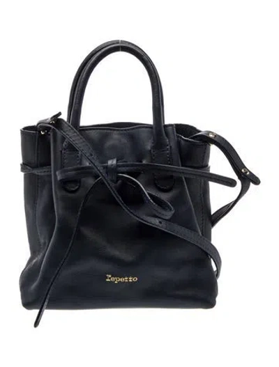 Pre-owned Repetto Leather Shoulder Bag In Blue