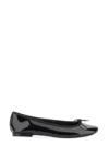 Repetto Bow Detail Patent Ballerina Shoes