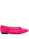 Repetto Lilouh Leather Ballerinas In Pink