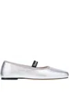 Repetto Lisbeth Square-toe Strap Ballet Flats In Silver