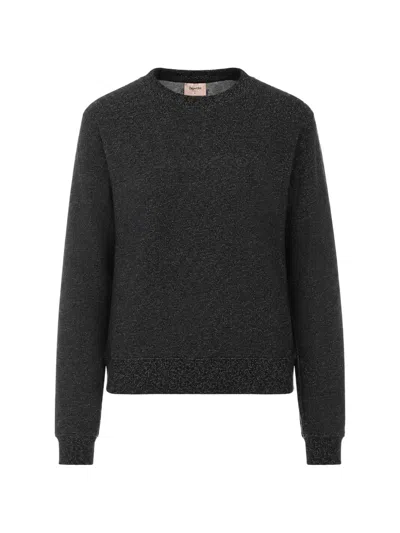 Repetto Logo-embroidered Crew-neck Sweater In Black