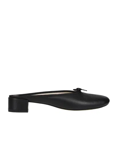 Repetto Low-heeled Muller Shoes In Black