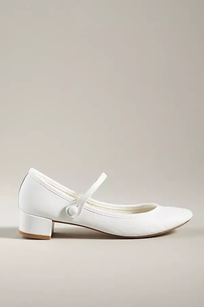 Repetto Mary Jane Heels In White