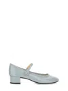 Repetto 30mm Rose Patent Pumps In Gray