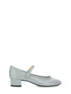 Repetto 30mm Rose Patent Pumps In Green