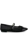 Repetto Mesh Ballet Flats In Black