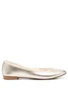 Repetto Metallic Bow-detail Ballerina Shoes In Gold