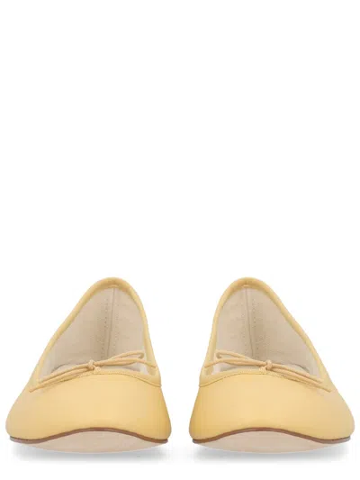 Repetto Ballerina Shoes Bow Detail Flat Sole In Yellow