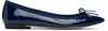 Repetto Navy Brigitte Pointy Toe Ballerina Flats