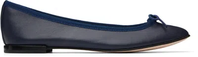 Repetto Navy Cendrillon Ballerina Flats In Black