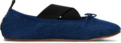 Repetto Navy Gianna Ballerina Flats