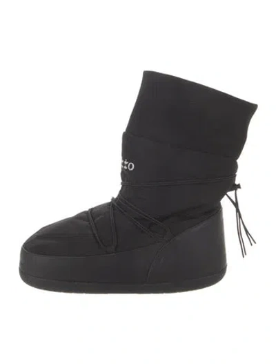 Pre-owned Repetto Nylon Lace-up Boots In Black