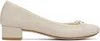 Repetto Off-white Camille Heels In Gold
