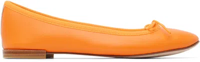 Repetto Orange Cendrillon Ballerina Flats