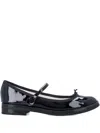 Repetto Patent-leather Bow Ballet Flats In Blue
