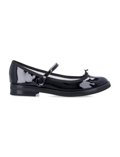 Repetto Patent Leather Cendrillon College Mary Janes In Black