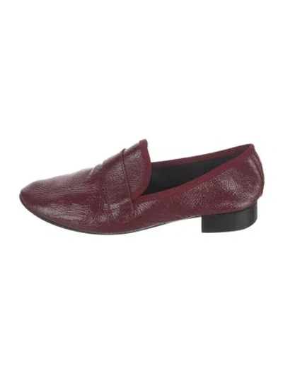 Pre-owned Repetto Patent Leather Loafers In Red