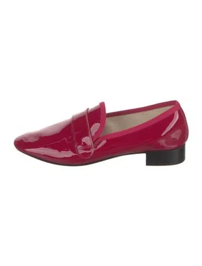 Pre-owned Repetto Patent Leather Loafers In Red