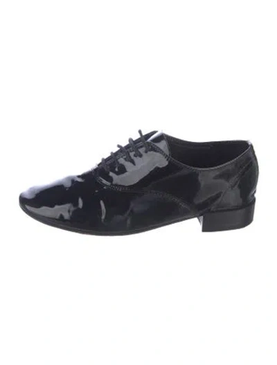 Pre-owned Repetto Patent Leather Oxfords In Blue