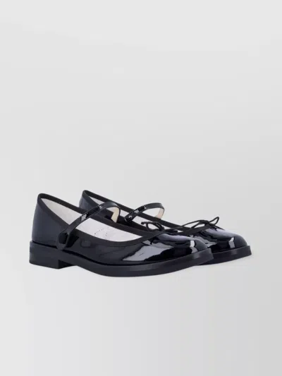 Repetto Patent Mary Jane Lace-up Shoes