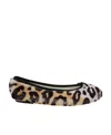 Repetto Leopard Print Ballet Shoes In Black