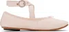Repetto Pink Sophia Belt Ballerina Flats