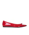 Repetto Junon Pointy Toe Ballerinas In Red