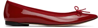 REPETTO RED BRIGITTE POINTY TOE BALLERINA FLATS