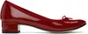 Repetto Bow Front Low Heel Pumps In Flamme