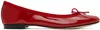 Repetto Red Brigitte Pointy Toe Ballerina Flats In 550 Flamme