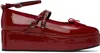 Repetto Red Cendrillon Platform Mary Jane Ballerina Flats In 550 Flamme