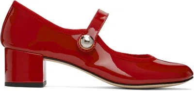 Repetto Red Fabienne Heels In Flamme