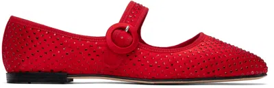 Repetto Red Georgia Mary Jane Ballerina Flats In 550 Flamme