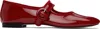 Repetto Red Georgia Square-toe Mary Jane Ballerina Flats In 550 Flamme