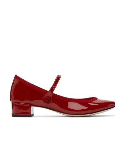 REPETTO RED LOGO LOW-HEELED SHOES