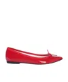 Repetto Cendrillon Flat Ballets With Leather Sole In Red