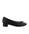 Repetto Round Head Ballet Shoes In Black