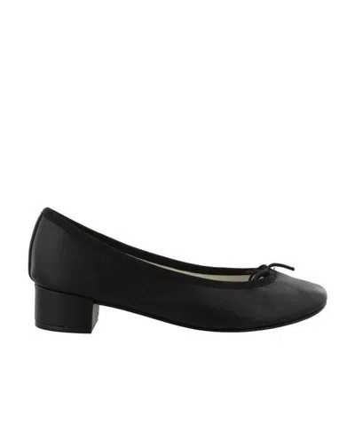 Repetto Round Head Ballet Shoes In Black