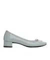 Repetto Blue Camille Rubber Sole Heels In Blue
