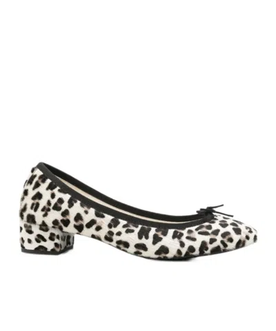 Repetto Round-toe High Heels In White/black