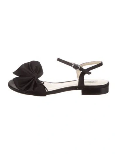 Pre-owned Repetto Satin Sandals In Black