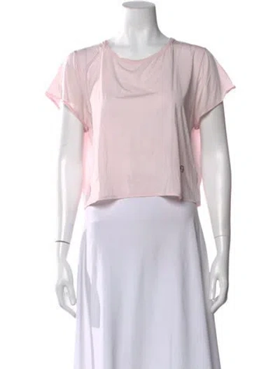 Pre-owned Repetto Scoop Neck Short Sleeve Crop Top In Pink