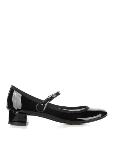 REPETTO SHINY LEATHER BALLERINA